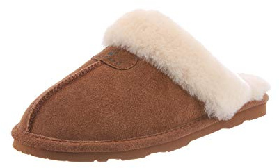 BEARPAW Loki Ii 2 - Women's Sheepskin Slippers Hickory - 9 Medium