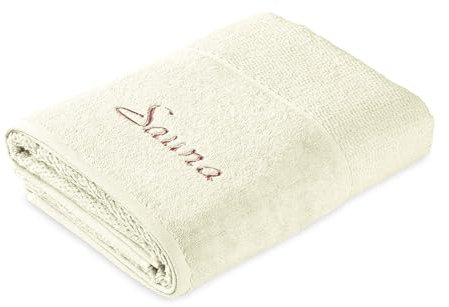 frottana Pearl Saunatuch 80 x 200 cm aus 100% Baumwolle, ivory