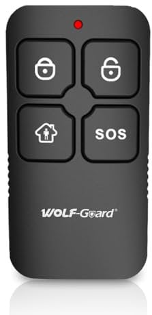 Wolf-Guard YK-11 - Telecomando per allarme di sicurezza, per attivare e disattivare l'allarme, colore: nero