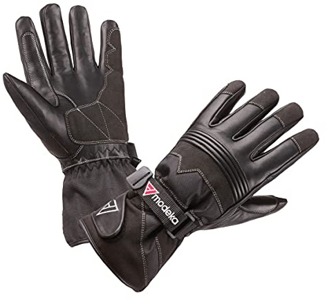 Modeka Freeze Evo wasserdichte Motorrad Handschuhe, schwarz, 10