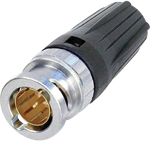 Neutrik NBNC75BFG7, BNC-Stecker 0,6/2,8 AF, Hochwertiger Stecker, Geeignet für Audio- und Videoanwendungen