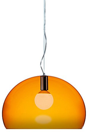 Kartell FL/Y, Suspension Lamp, Orangefarben