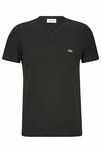 Lacoste Herren T-Shirt Rundhals TH2036, Männer Basic Tshirt,Tee,Regular Fit,Schwarz,5 (L)