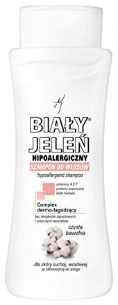 Shampoo Hypoallergen mit reiner Baumwolle 300ml von Bia?y Jele?