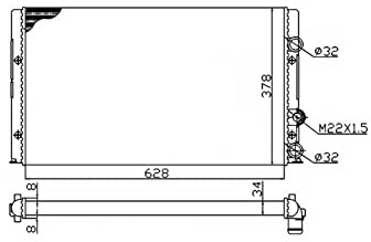NRF Kühler, Motorkühlung 50457A
