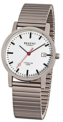 Regent Herrenarmbanduhr Titan Zugband F475