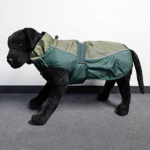 Wallace & Jones | Hundemantel Eisbär - Classic Coat Olive-Grün Rückenlänge ca. 75cm
