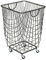 Deco 79 Aufbewahrungswagen Metall-Rollenkorb, 40,6 cm breit, 61 cm hoch – 29021, Schwarz, 16 x 16 x 24