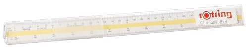 Rotring Triangular Reduction Scales Architect T4, White