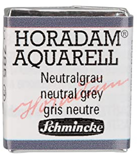 Schmincke – HORADAM® AQUARELL - feinste Künstler-Aquarellfarben, 785 Neutralgrau, 14 785 044, 1/2 Näpfchen