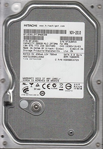 Hitachi Deskstar 7K1000.C Disque Dur Interne 500 Go 3,5 SATA