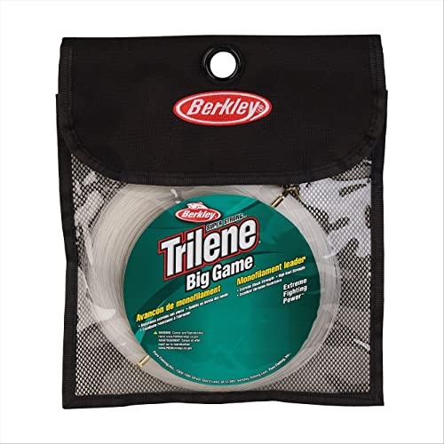Berkley Trilene® Big Game™ Monofilament Leaders, Clear, 300lb | 136.0kg, 110yd | 100m Fishing Line, Suitable for Saltwater Environments