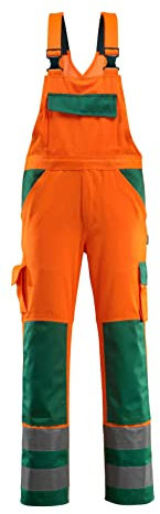 Mascot Latzhose Barras Größe L82cm/C62, 1 Stück, orange/grün, 07169-860-1403-82C62