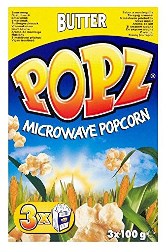 Popz Microwave Butter Popcorn 3 X 100G