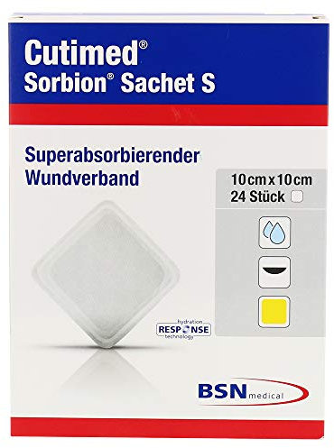 SORBION Cutimed Sachet S Wundauflage 10x10 cm 24 St