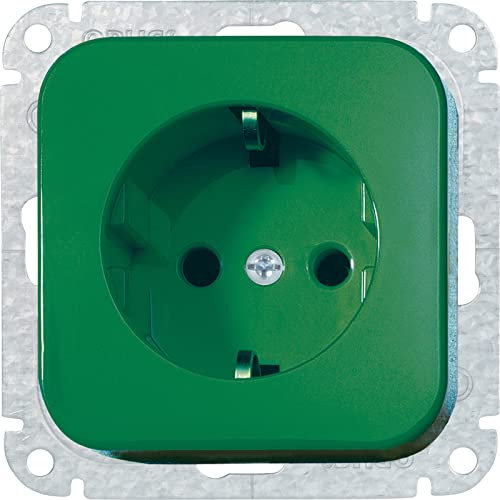 OPUS® 1 Schutzkontakt-Steckdose mit Steckklemmen Farbe grün