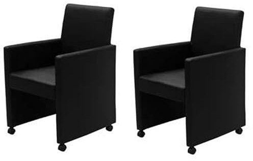 vidaXL 2X Esszimmerstuhl Kunstleder Esszimmer Sessel Essstuhl Küchenstuhl