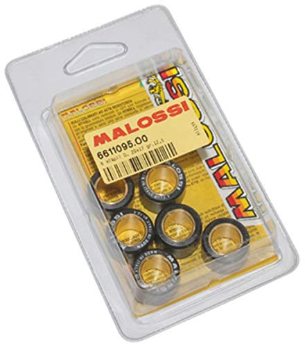 GALET MAXISCOOTER MALOSSI 20x17 12,5g (x6) POUR PEUGEOT 125 SATELIS + POUR VARIATEUR MULTIVAR YAMAHA 125 XMAX-MBK 125 SKYCRUISER, SKYLINER