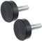 SPARES2GO Universal Washing Machine Adjustable Screw in Foot (Pack of 2, 10mm Thread)