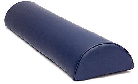 WellTouch Lagerungsrolle halbrund | Knierolle für Massageliegen | Lagerungskissen für Massage & Therapie | Kniehalbrolle in Größe M: 65 x 22 x 11 cm (Dunkelblau)