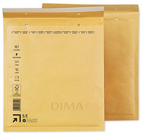 Luftpolstertaschen braun E5 / DIN B5+ 400 Stück dimapax