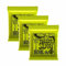 Ernie Ball Regular Slinky - Paquete de 3 juegos de cuerdas