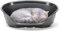 Ferplast Hundebett Katzenbett Kunststoff-Hundebett Extra Small Hundeliege waschbar Hundekorb atmungsaktiv rutschfest Siesta Deluxe, 43 x 28 x h 17,5 cm, Schwarz
