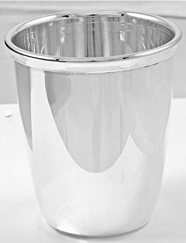 English style silver plated glass Elegance - art. 5048118-40 - Lan. 4 cm - Bre. 4 cm - Hoh. 4 cm - Ø4 cm - SWEET HOME by Varotto & Co.