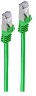 Shiverpeaks Netzwerkkabel Patchkabel Ethernet LAN Kabel CAT 7 S/FTP PIMF Halogenfrei RJ45 grün 0,5m