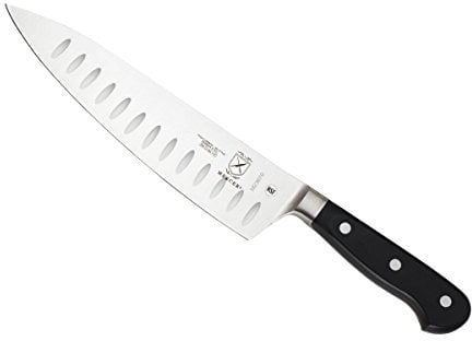 Mercer Culinary 8-Inch Chef's Knife-Granton Edge, Stainless Steel, White, 38x10x3 cm