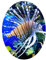WANDKINGS WC Sticker Feuerfisch Deckel Aufkleber 30 x 40 cm