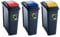 Wham 25 L Slimline Home Plastic Recycling Bin 3-Piece Set Red / Blue / Yellow