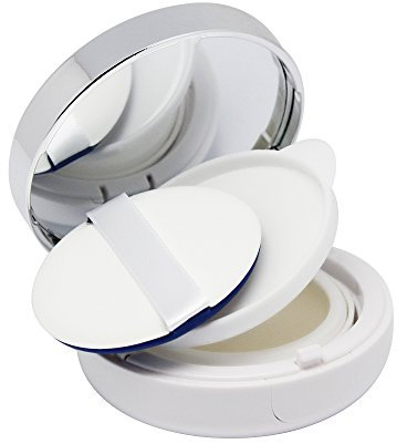 SelfTek Leere Nachfüllbare Pulver Puff Box Air Kissen Container für DIY BB/CC Creme Liquid Foundation mit Spiegel und Schwamm Puff