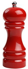 T&G Classic Capstan Hevea Salt Mill with Gloss Finish, 15 cm, Red, 16801