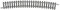 Trix 14918 N Gebogenes Gleis R 5 – 15 Grad, 10er Set