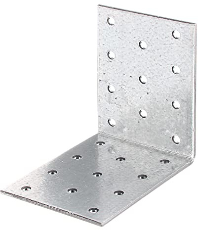 Alberts 331498 Lochplattenwinkel | sendzimirverzinkt | 80 x 80 x 60 mm