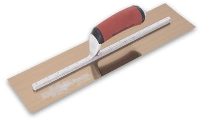 MARSHALLTOWN Golden Stainless Steel Finishing Trowel, 12.7 x 50.8 cm, Made in USA, MXS815GD