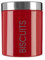 Premier Housewares Liberty Biscuit Canister - Red,H18 x W14 x D14cm