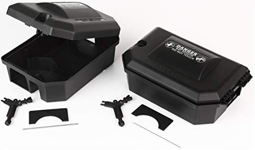 2 EXTERMINATOR RAT BAIT STATION POISON KILLER BOX