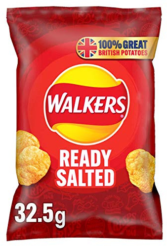Walkers Ready Salted Crisps, 32.5 g