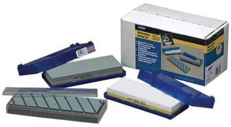Norton Abrasives 87943 Wasserstein-Starter-Set, 220/1000 und 4000/8000 Kombinationskörnungen, grobe Körnung, Planungs-DVD, 20,3 x 7,6 x 2,5 cm