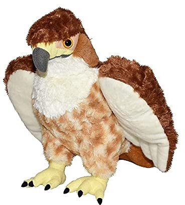 Wild Republic Cuddlekins Roter Schwanzfalke, Stofftier, Baby-Geschenk für Mädchen und Jungen, Kinder Plüschtier, Kuscheltier Für Babys, Spielzeug aus Recyclingmaterial, 30 cm, Red