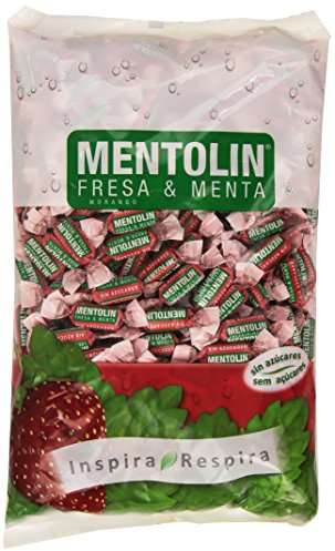 Mentolín - Fresa & Menta - Caramelo duro sin azúcares con edulcorantes - 1 kg