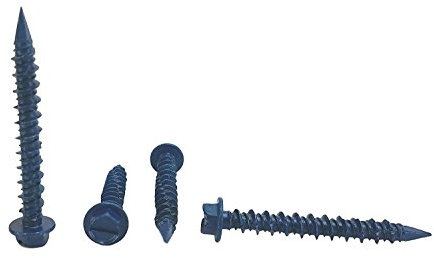 Chenango (alimentation 3/16 x 1–3/10,2 cm à tête hexagonale à vis à béton Ancre. 100 pièces avec foret (3/16 x 1–3/4)