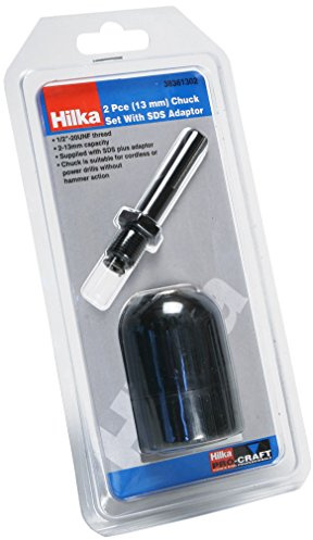 Hilka 38361302 13 mm Chuck Set with SDS Plus Adaptor, Set of 2 Pieces