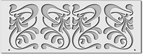 Wandschablone Jugendstil 2 (40 x 15 cm)