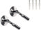 SLV 186312 Fixation murale pour fils à faible tension Argent