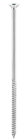 Connex Universalschrauben 6,0 x 160 mm - 1 kg Großpack - Senkkopf - TX-Antrieb - Teilgewinde - Blau verzinkt / Schrauben-Set / Schrauben im Beutel / KL3246160