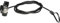 Manhattan 440240 Cavo di Sicurezza Acciaio con Serratura 1.8 m PVC Nero