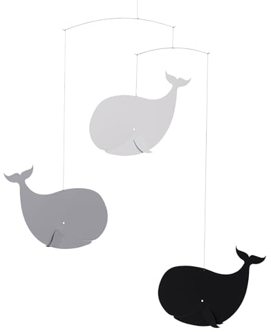 Mobile Wale (grau) von Flensted Mobiles.